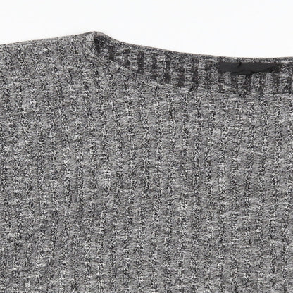 Womens UK Size 12 Topshop Grey Basic Blouse