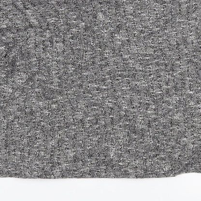 Womens UK Size 12 Topshop Grey Basic Blouse