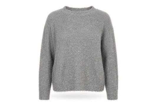 Womens UK Size L Lottie Loves Grey Pullover Jumper