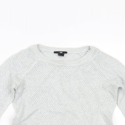 Womens UK Size S H&M Blue Basic Blouse