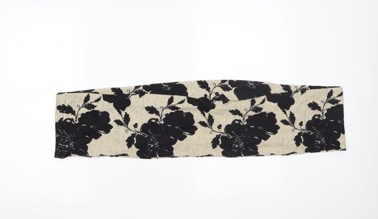 Preworn Womens Beige Floral   Scarf