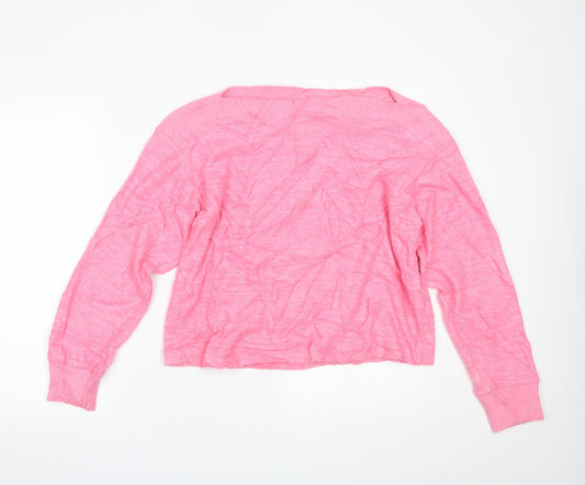 Womens UK Size S H&M Pink Pullover Jumper