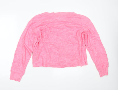 Womens UK Size S H&M Pink Pullover Jumper