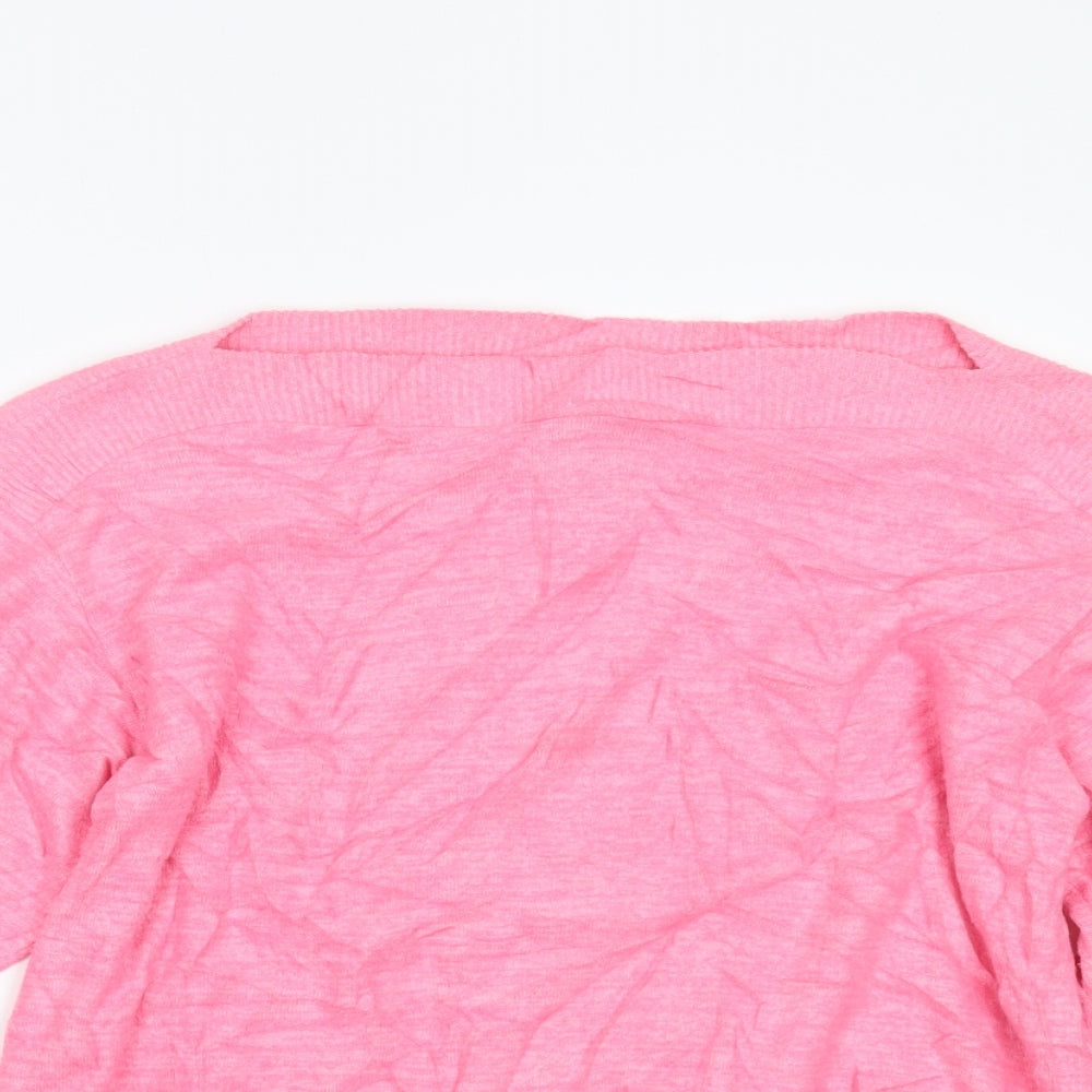 Womens UK Size S H&M Pink Pullover Jumper