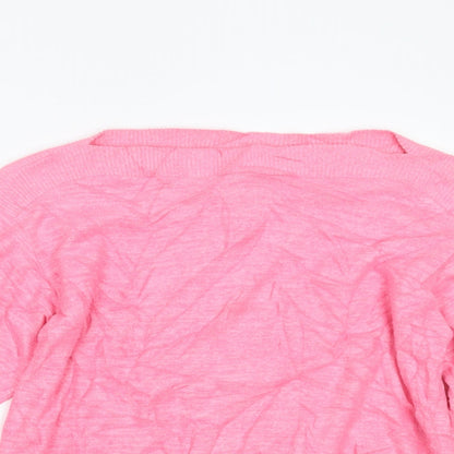 Womens UK Size S H&M Pink Pullover Jumper