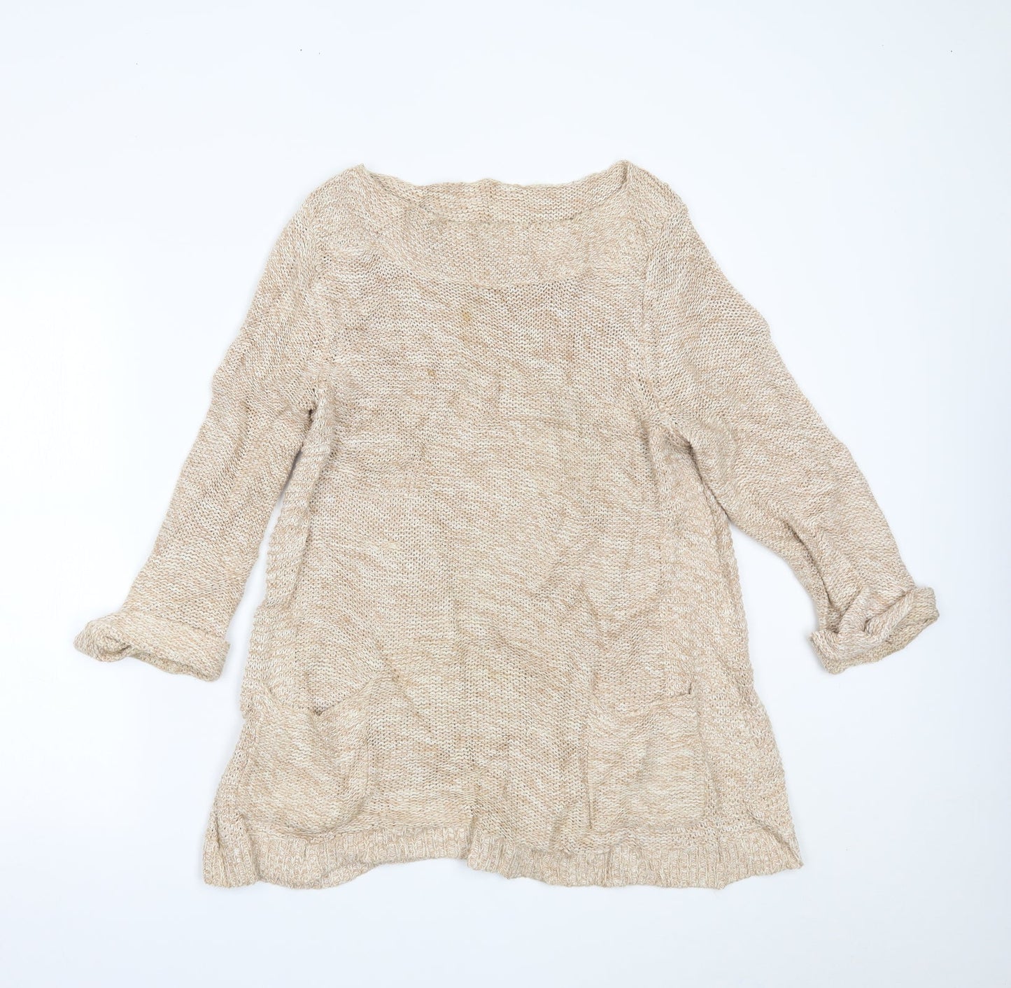 Womens UK Size M Wallis Beige Pullover Jumper