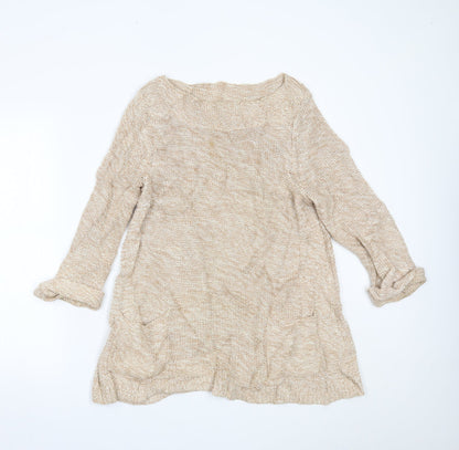 Womens UK Size M Wallis Beige Pullover Jumper