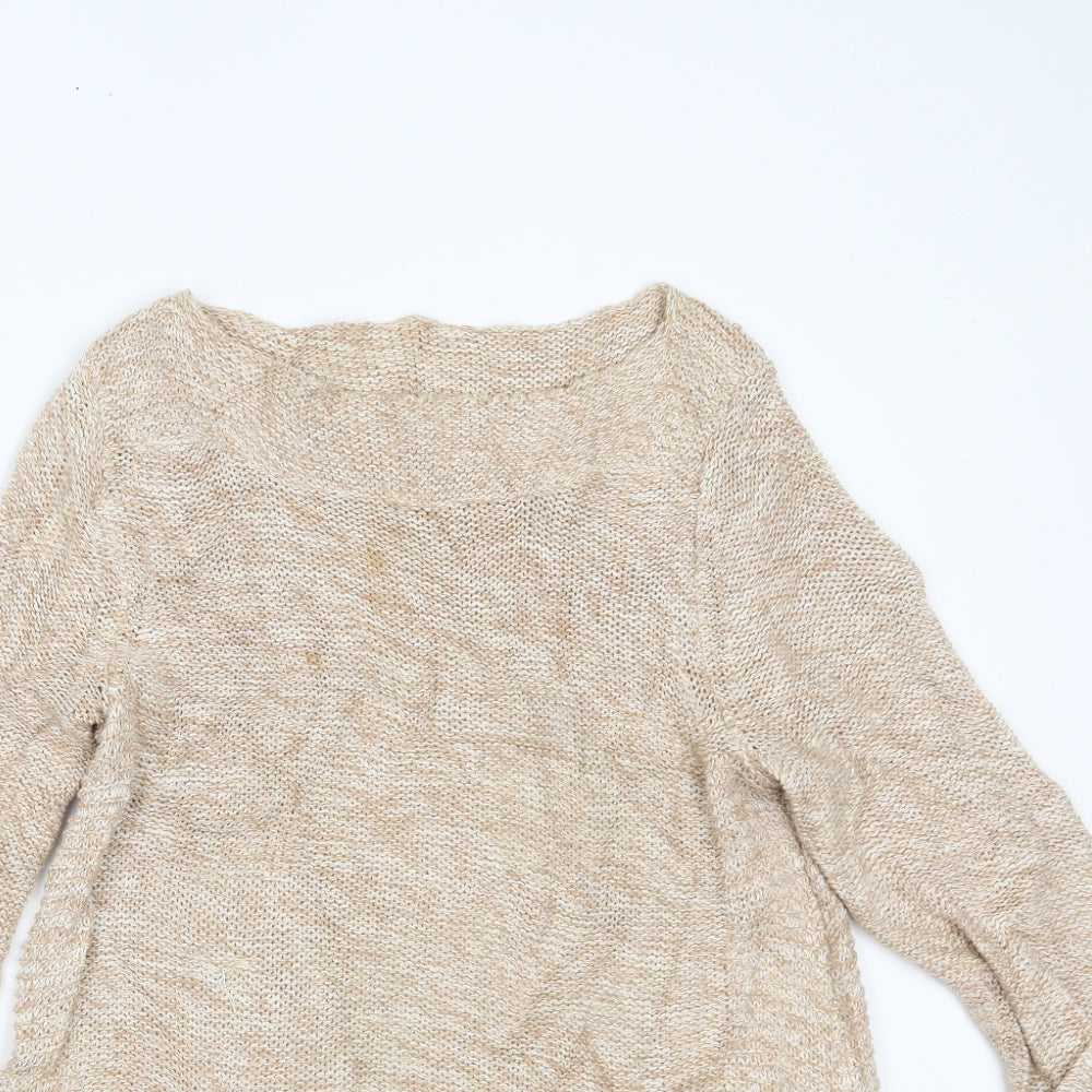 Womens UK Size M Wallis Beige Pullover Jumper