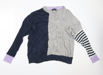 Womens UK Size L Marks and Spencer Multicoloured Pullover Jumper