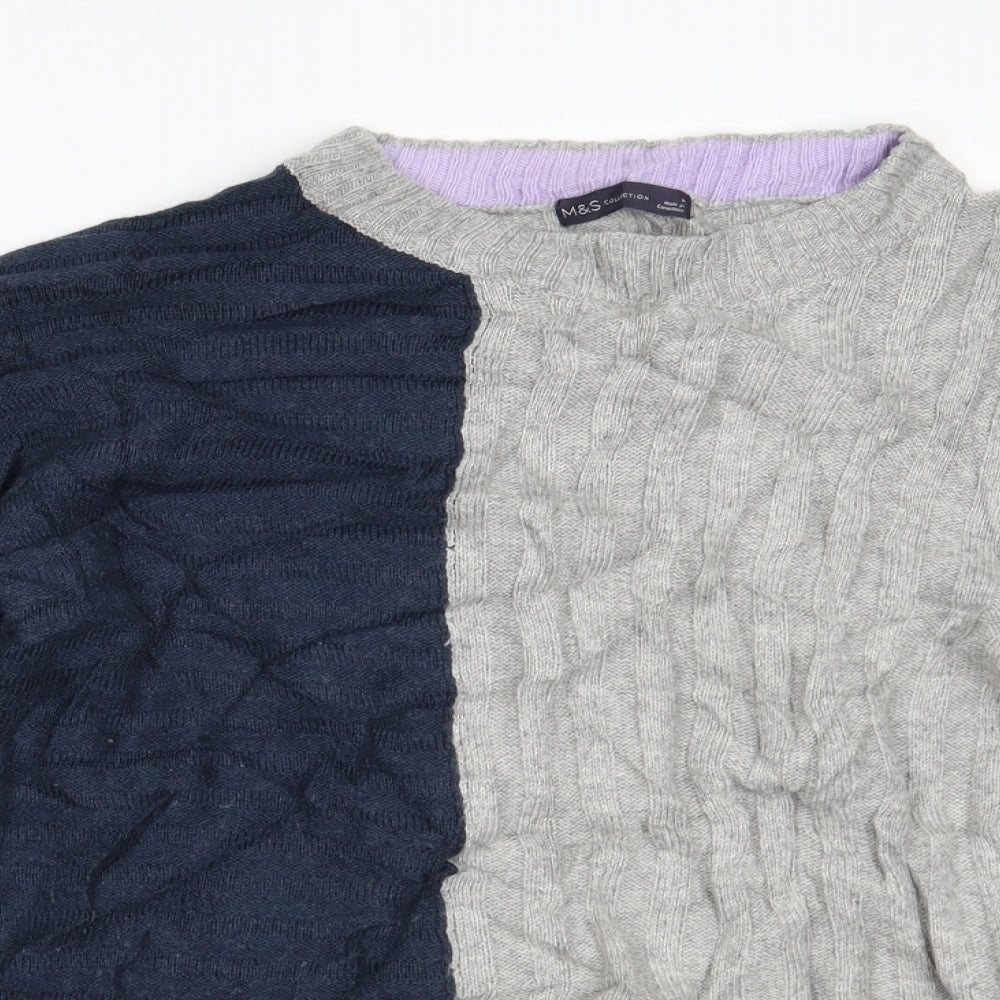 Womens UK Size L Marks and Spencer Multicoloured Pullover Jumper