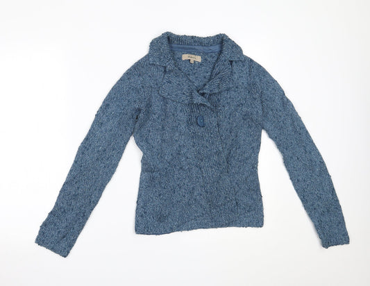 Womens UK Size XS Ken Blue Cardigan Jumper