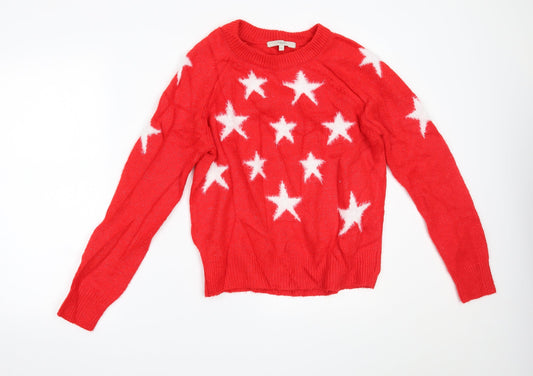 Womens UK Size XS NEXT Red Pullover Jumper