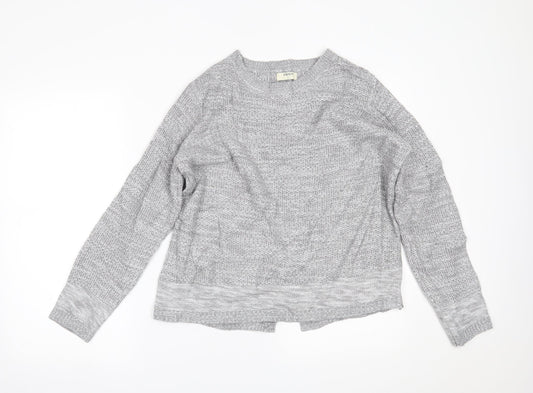 Womens UK Size L Papaya Grey Pullover Jumper