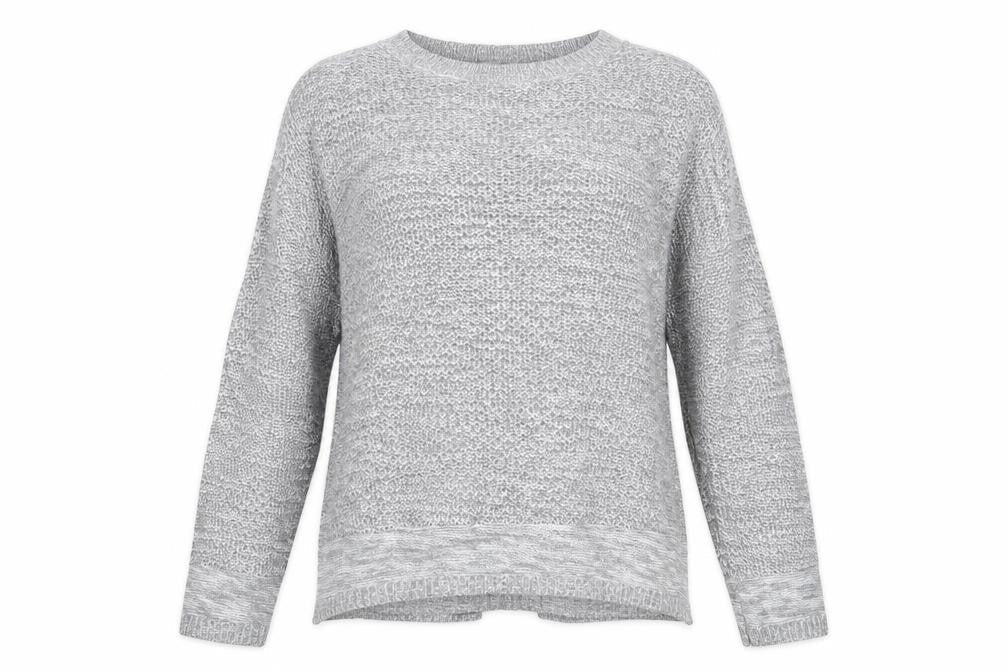 Womens UK Size L Papaya Grey Pullover Jumper