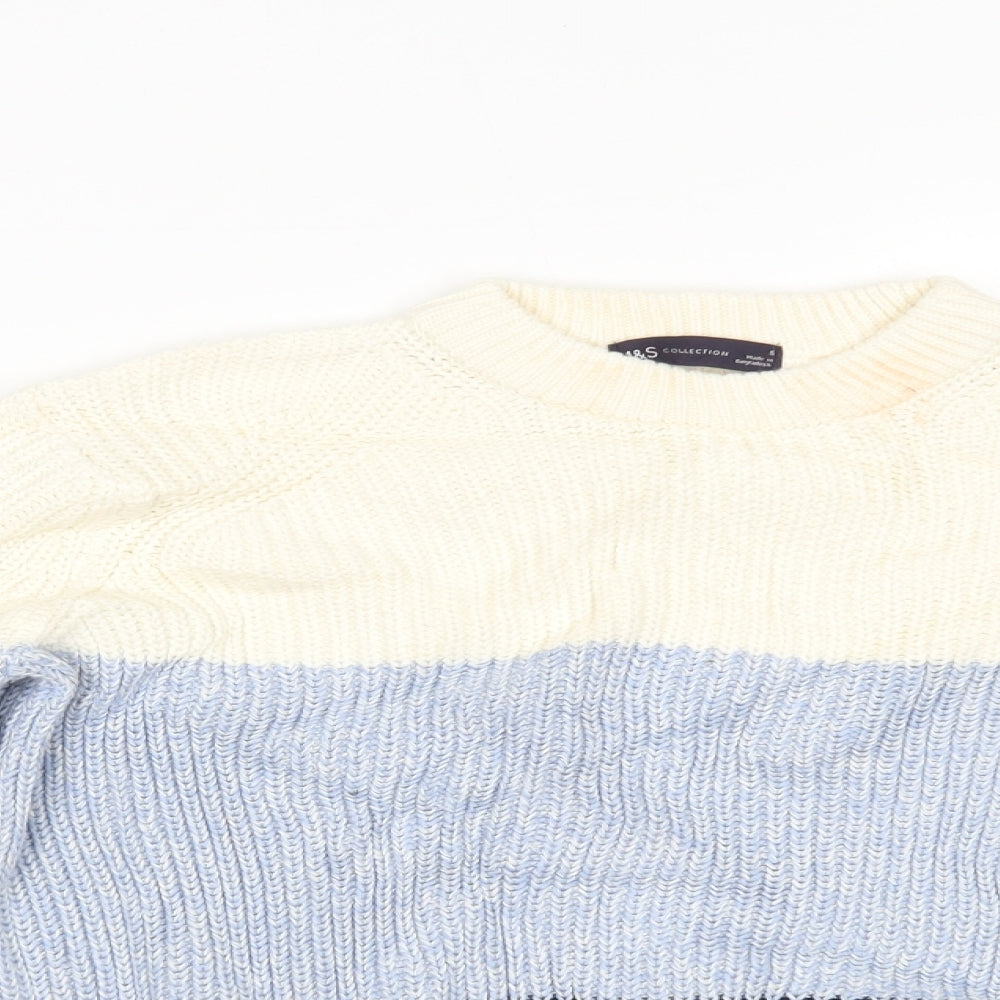 Womens UK Size S Marks and Spencer Multicoloured Pullover Jumper