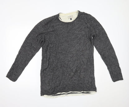 George Mens Grey   Pullover Jumper Size L
