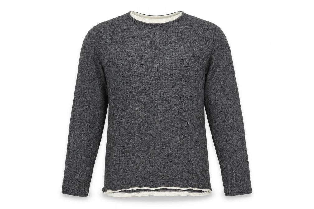 Mens UK Size L George Grey Pullover Jumper