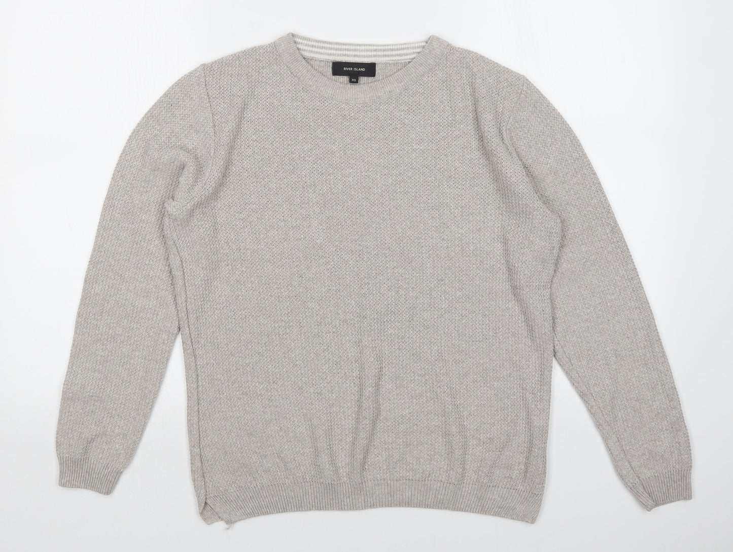 River Island Mens Beige   Pullover Jumper Size XS