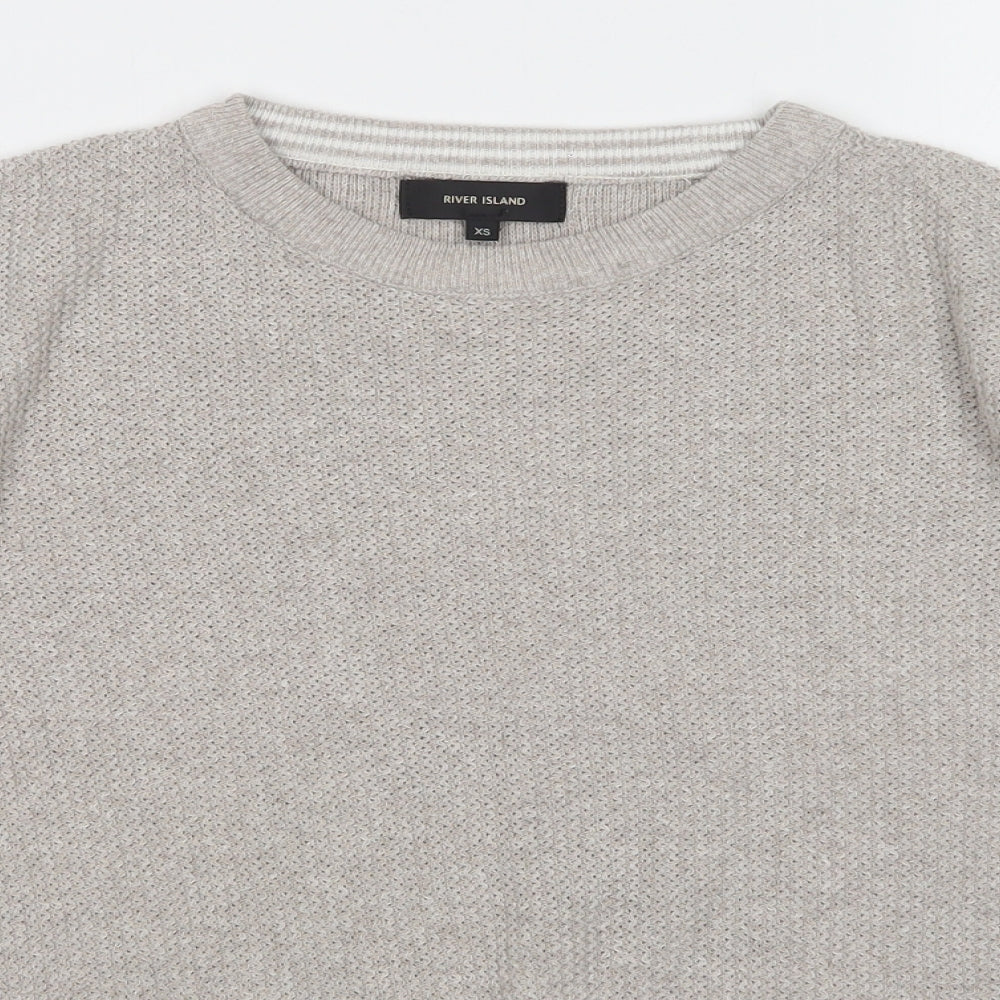 River Island Mens Beige   Pullover Jumper Size XS