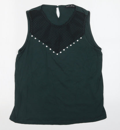 Select Womens Green   Basic Tank Size L
