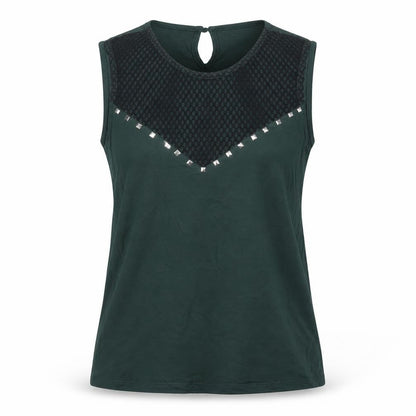 Select Womens Green   Basic Tank Size L
