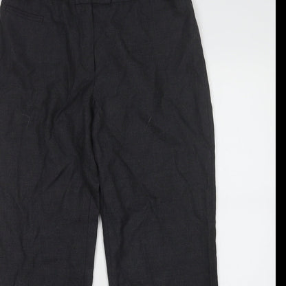 Elegance Womens Grey   Trousers  Size 12 L28 in