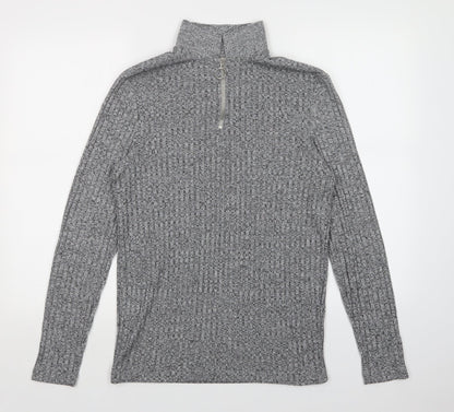 Womens UK Size S ASOS Grey Pullover Sweatshirt