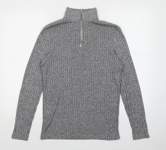 Womens UK Size S ASOS Grey Pullover Sweatshirt