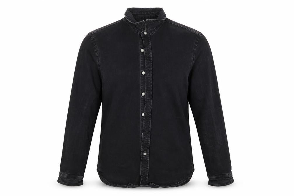 Mens UK Size S Topman Black  Button-Up Long Sleeve Casual Shirt