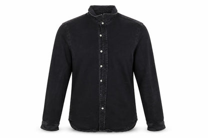 Mens UK Size S Topman Black  Button-Up Long Sleeve Casual Shirt