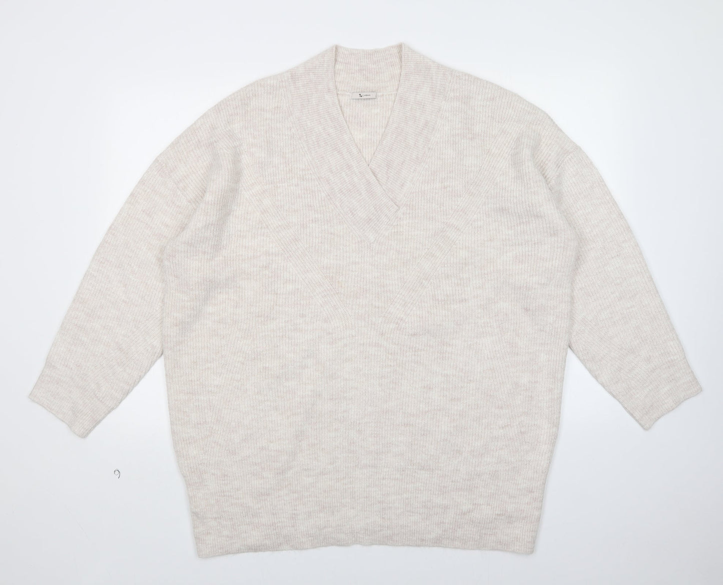 TU Womens Beige   Pullover Jumper Size 2