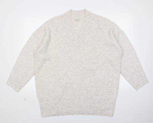 TU Womens Beige   Pullover Jumper Size 2