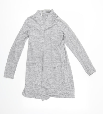 Womens UK Size XS Preworn Grey Cardigan Jumper