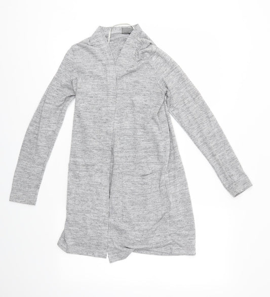 Womens UK Size XS Preworn Grey Cardigan Jumper