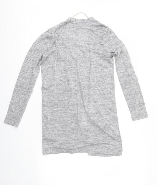 Womens UK Size XS Preworn Grey Cardigan Jumper