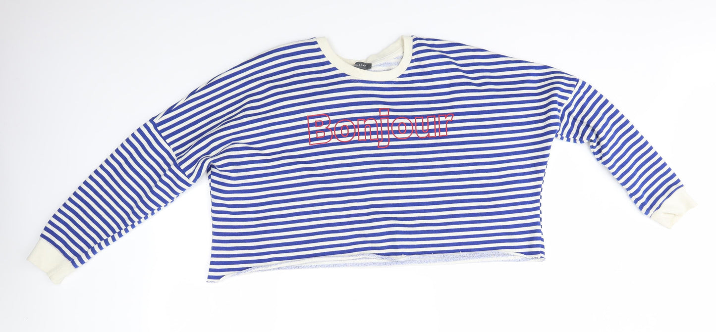 Primark Womens Multicoloured Striped  Pullover Jumper Size 14