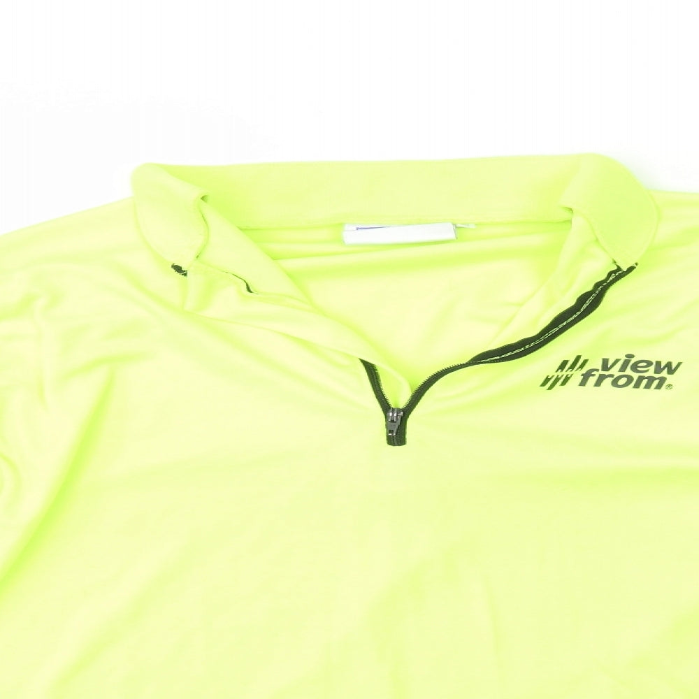 View From Mens Yellow   Basic Casual Size S