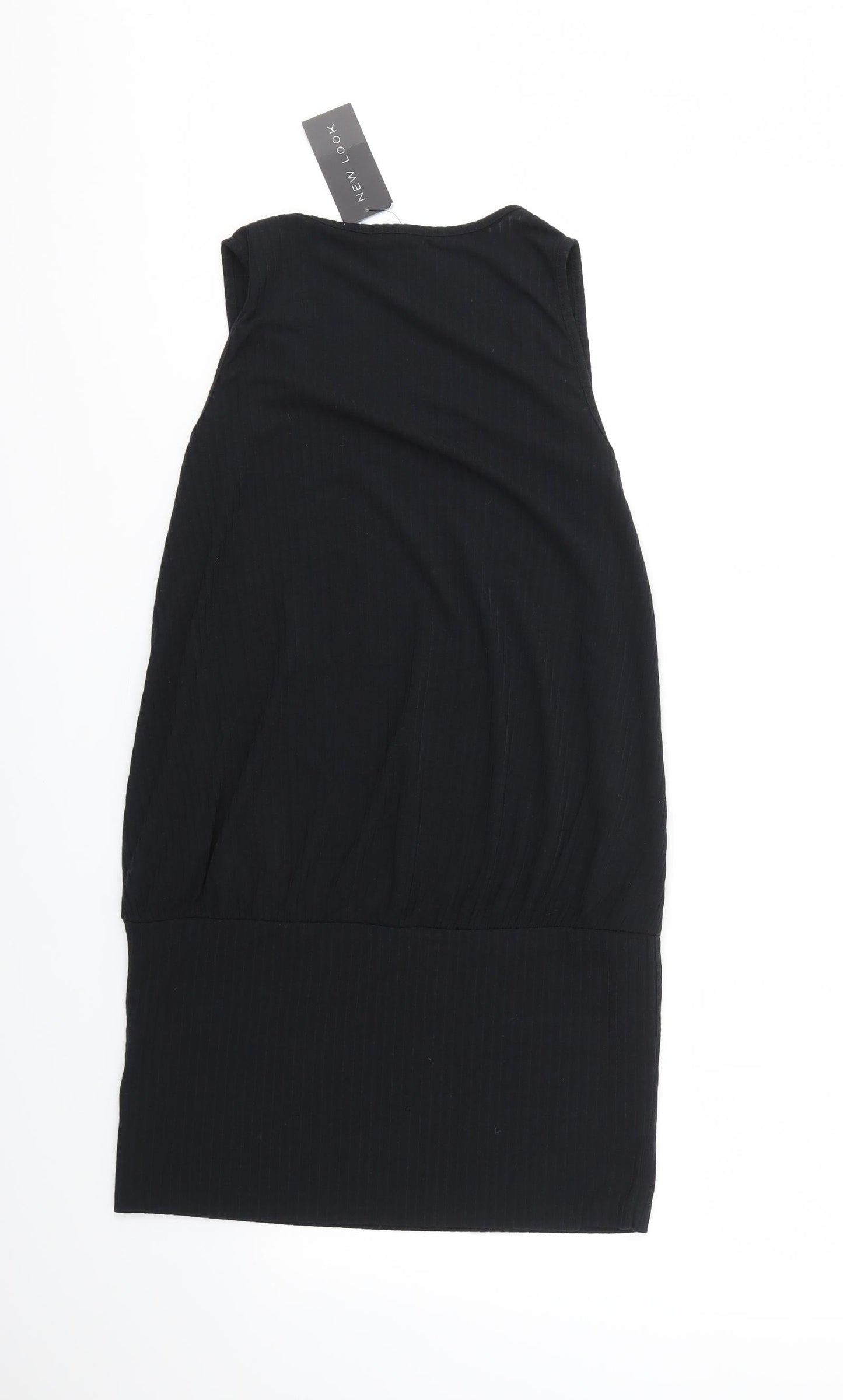Womens UK Size 8 New Look Black Basic Blouse