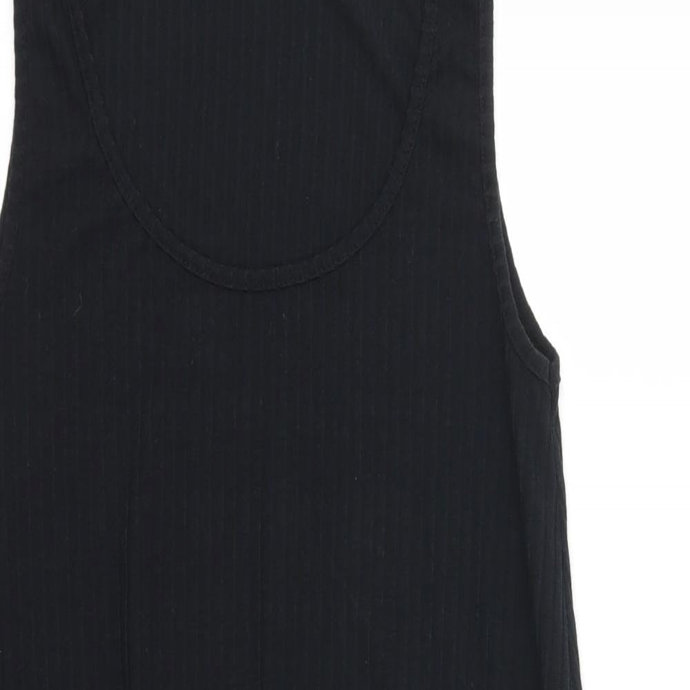 Womens UK Size 8 New Look Black Basic Blouse