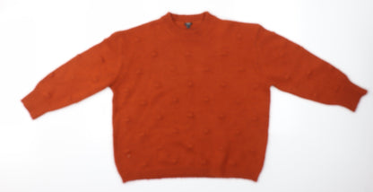 Womens UK Size L OVS Orange Pullover Jumper