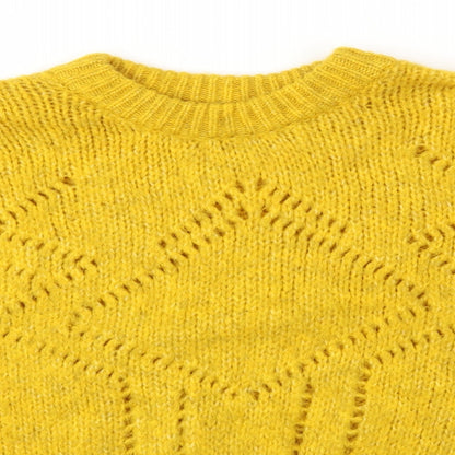 F&F Womens Yellow   Pullover Jumper Size 8