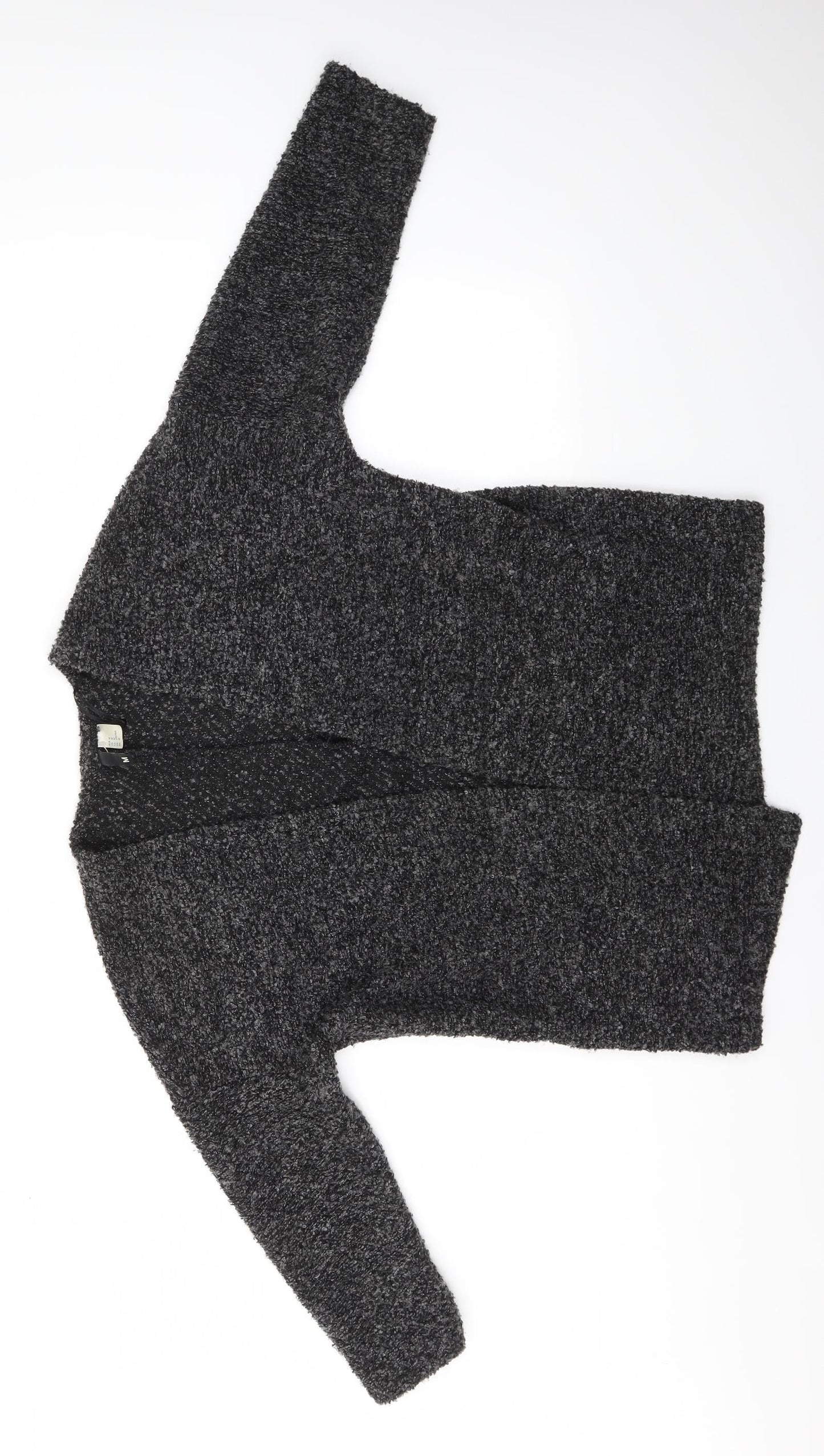 Womens UK Size M H&M Grey Cardigan Jumper