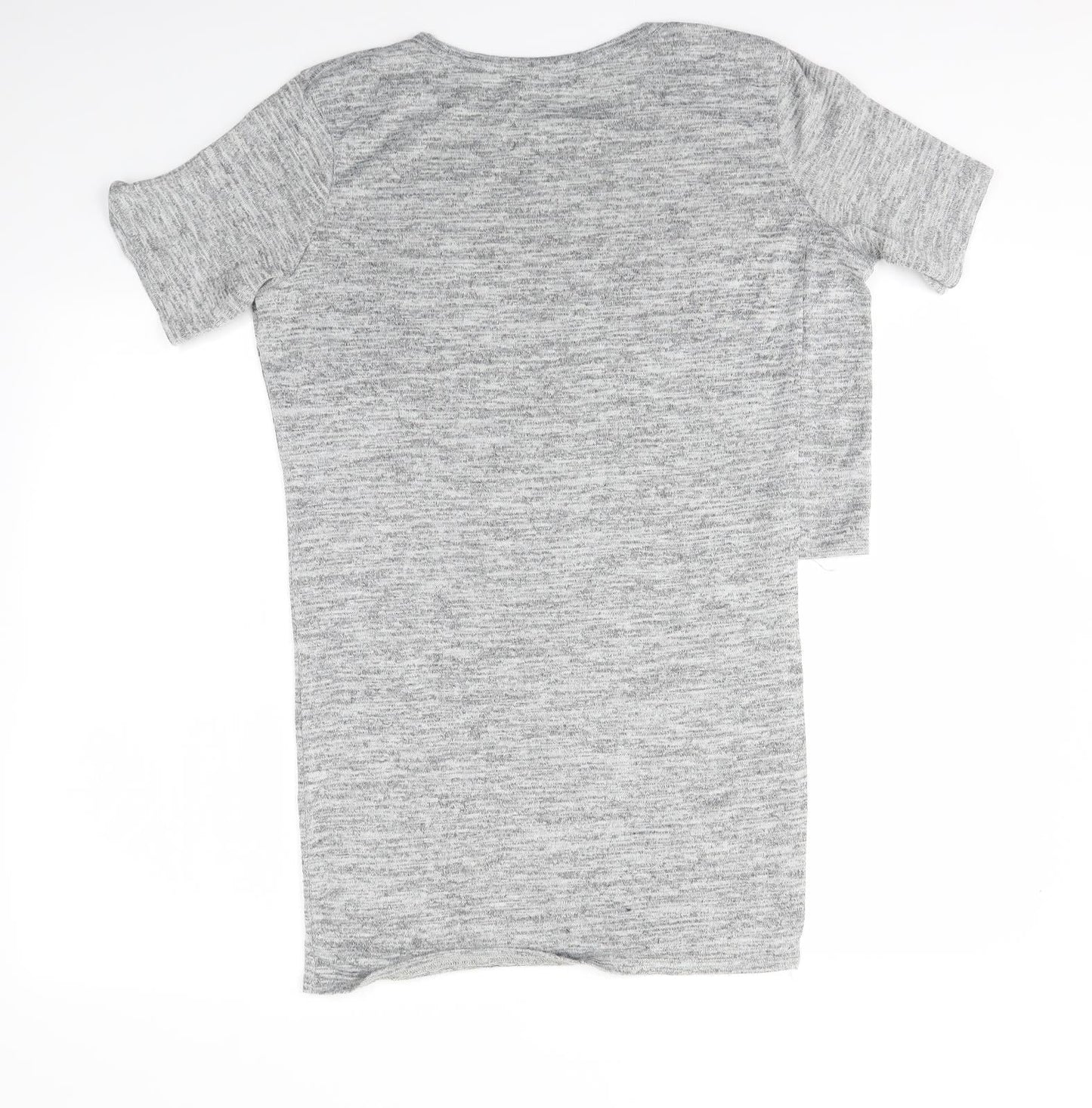 Womens UK Size 12 Missguided Grey Basic Blouse