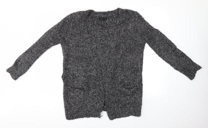 Primark Womens Grey   Cardigan Jumper Size 10