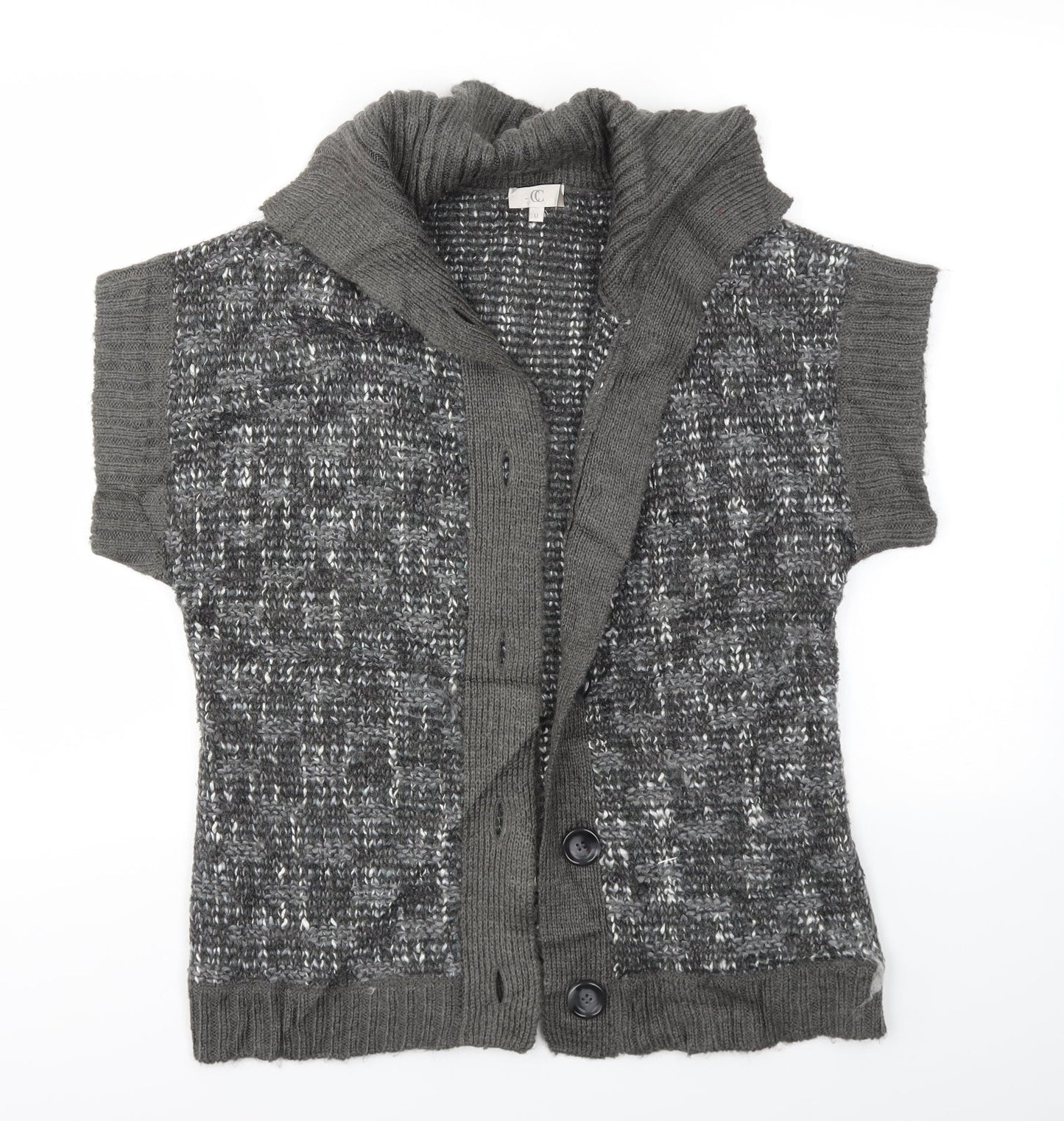 Womens UK Size M CC Grey Cardigan Jumper