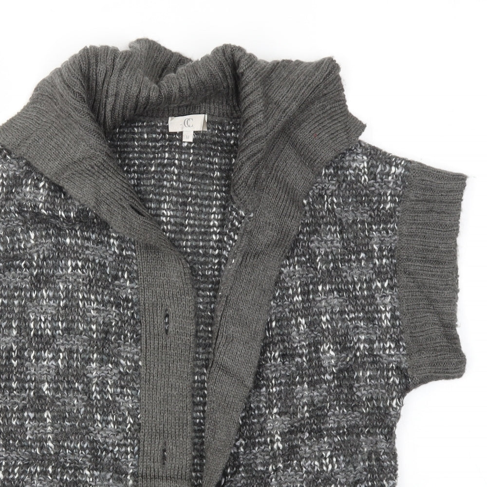 Womens UK Size M CC Grey Cardigan Jumper