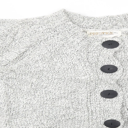 Prestige collection Womens Grey   Cardigan Jumper Size M