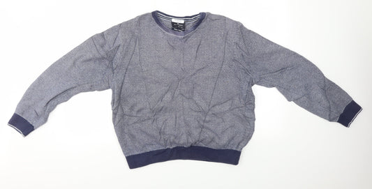 M&S Mens Blue   Pullover Jumper Size L