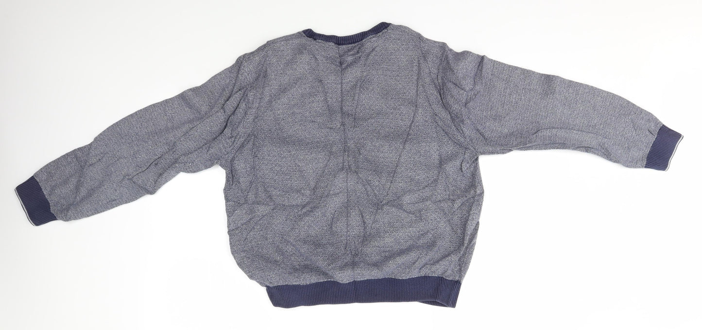 M&S Mens Blue   Pullover Jumper Size L