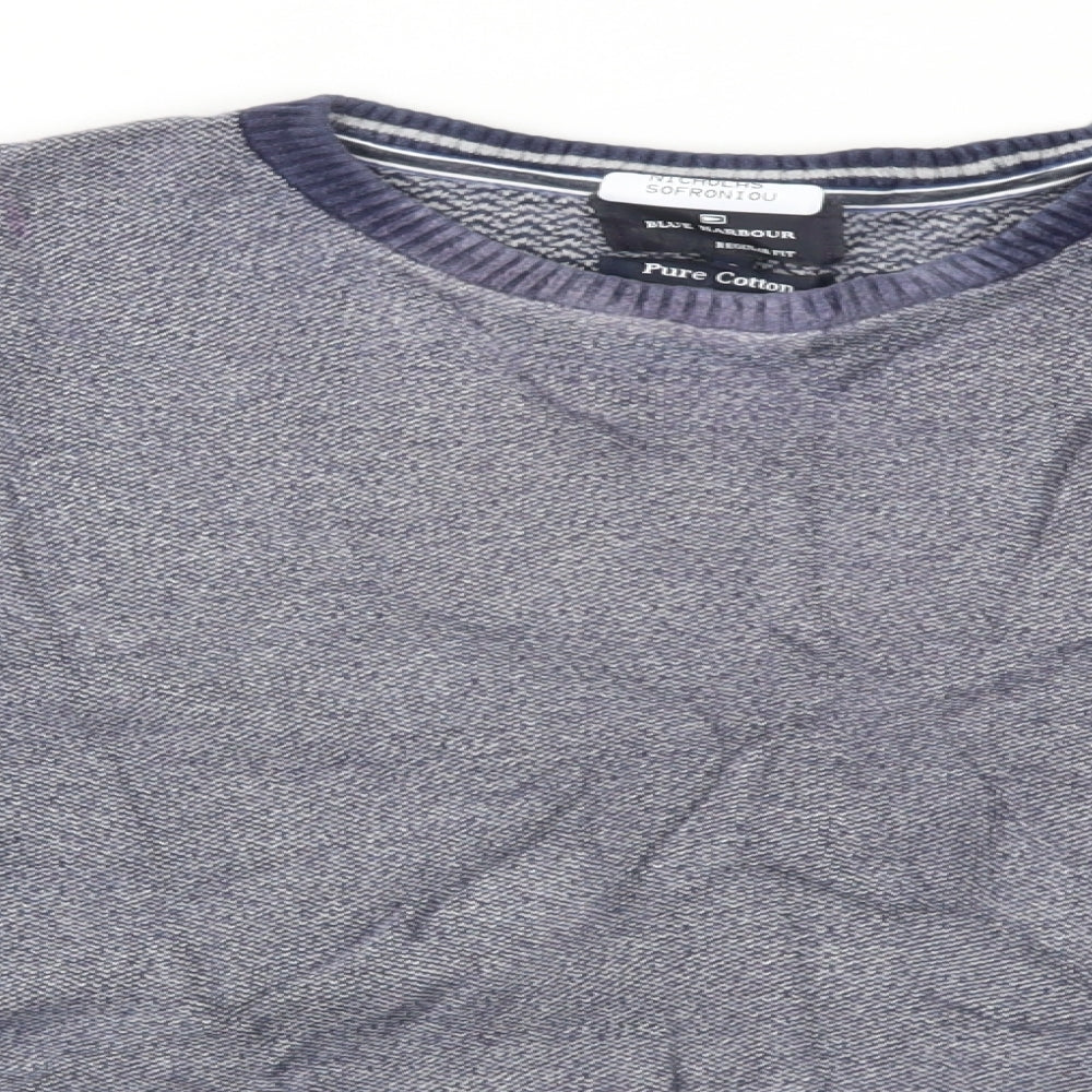 M&S Mens Blue   Pullover Jumper Size L